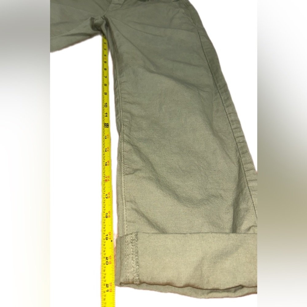 Ag Adriano Goldschmied Womens Olive Green Caden Tailored Trouser Chino Pants 25R - Picture 6 of 10